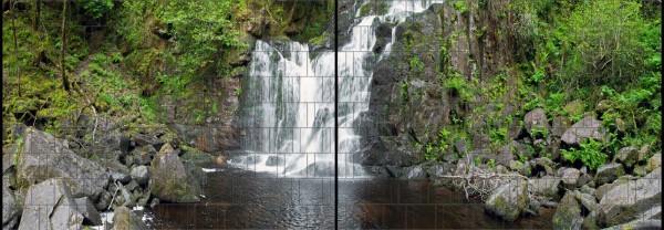 Sichtschutzstreifen Vlies Panorama XL/XXL - Waterfall