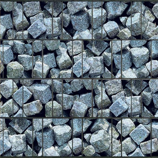 Sichtschutzstreifen Vlies bedruckt Granite Cube - Steinoptik