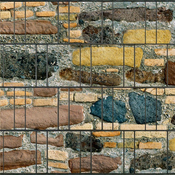 Sichtschutzstreifen Vlies bedruckt Stone Mix - Steinoptik